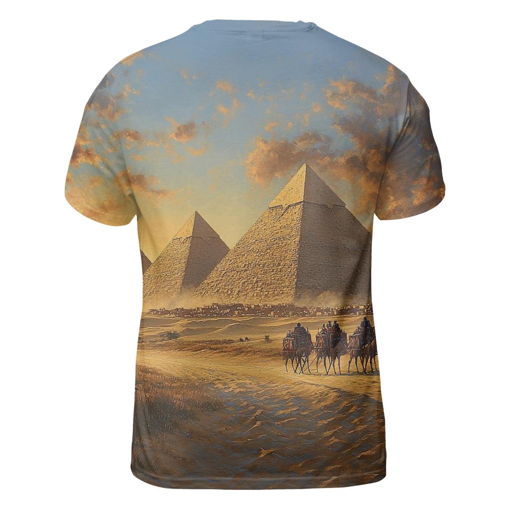 Pyramids Of Giza creative print fashion shirts