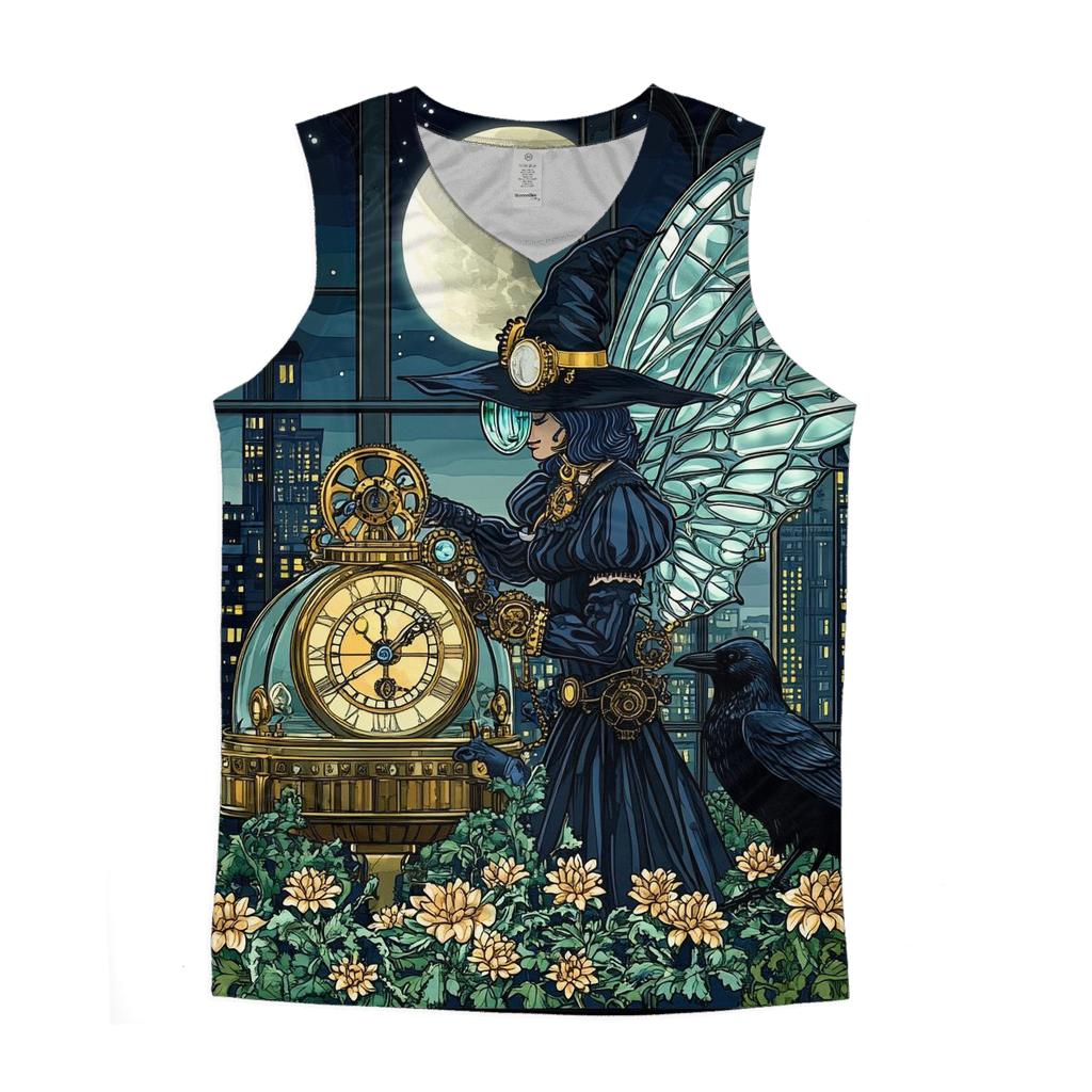 Clockwork Witch Of The Rooftop Conservatory stylish racerback tanks