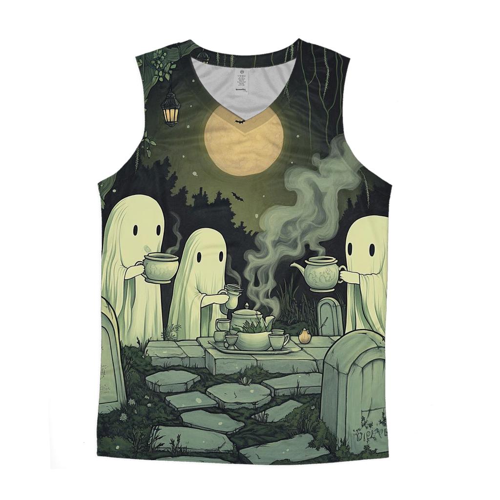 Graveyard Tea For Midnight Botanists personalized athletic tanks