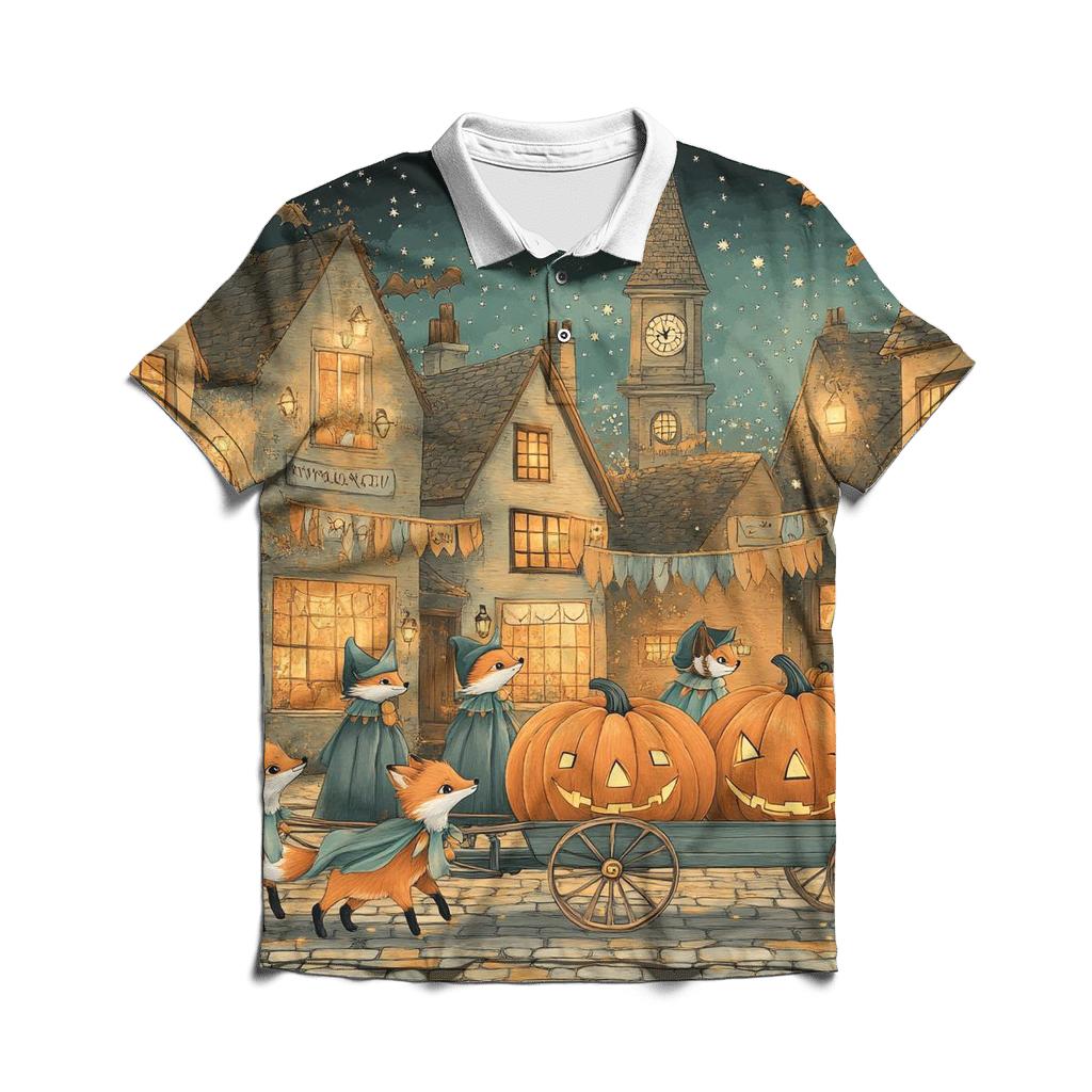 Midnight Pumpkin Caravan designer slim fit polos