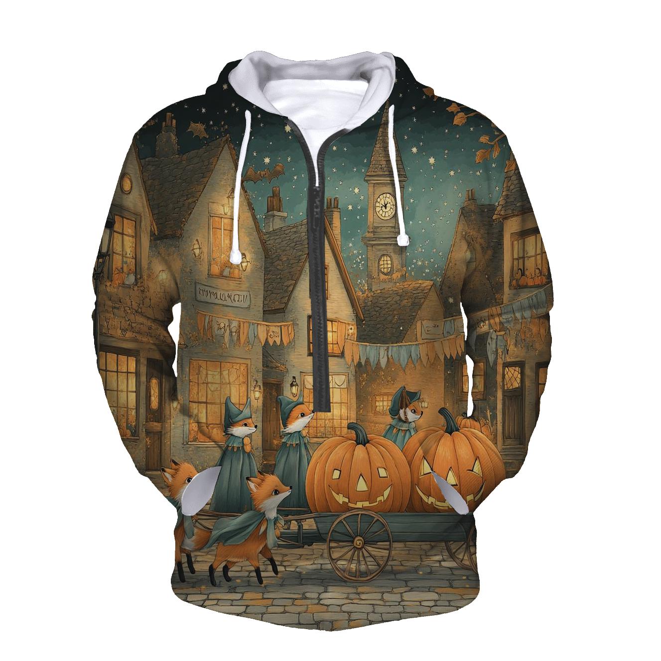 Midnight Pumpkin Caravan zip-up hoodies