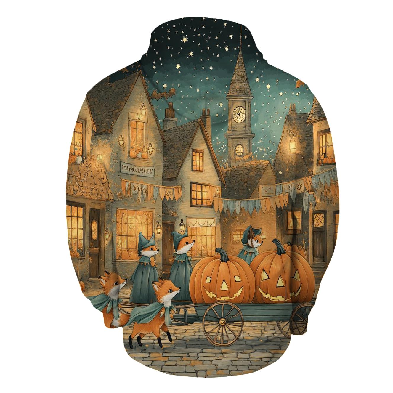 Midnight Pumpkin Caravan zip-up hoodies