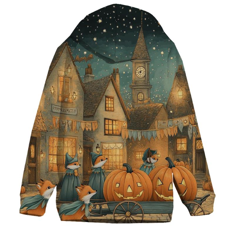 Midnight Pumpkin Caravan zip-up hoodies