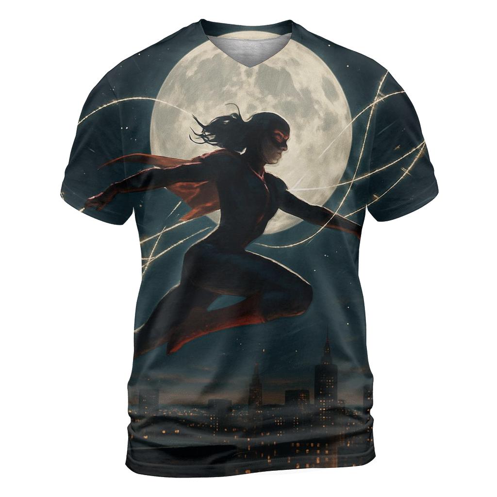 Cindy Moon Silk Of The Night unique graphic print tees