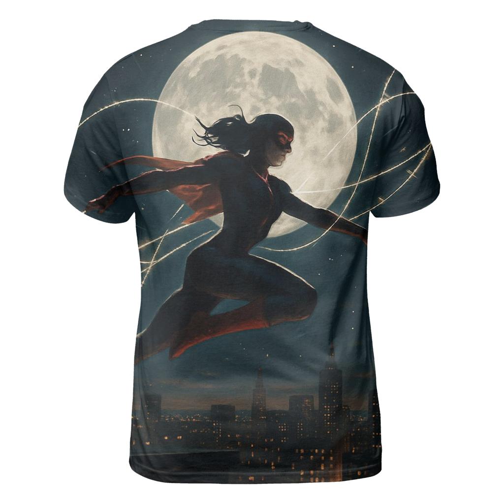 Cindy Moon Silk Of The Night unique graphic print tees