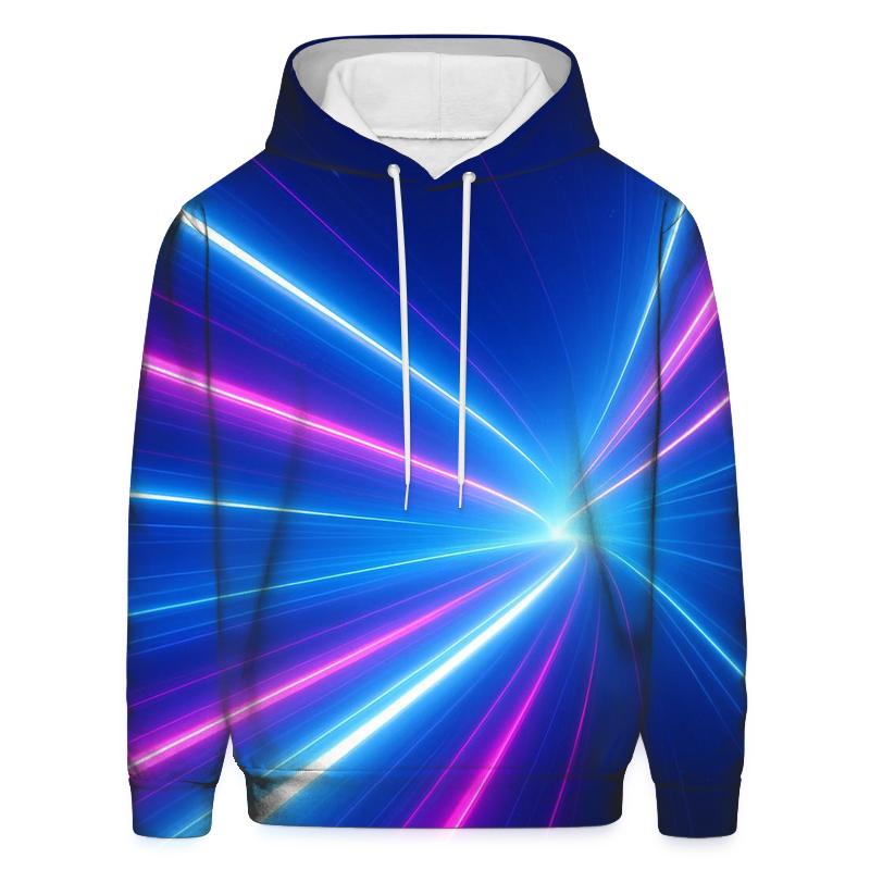 Zip Aurora Surge embroidered hoodies