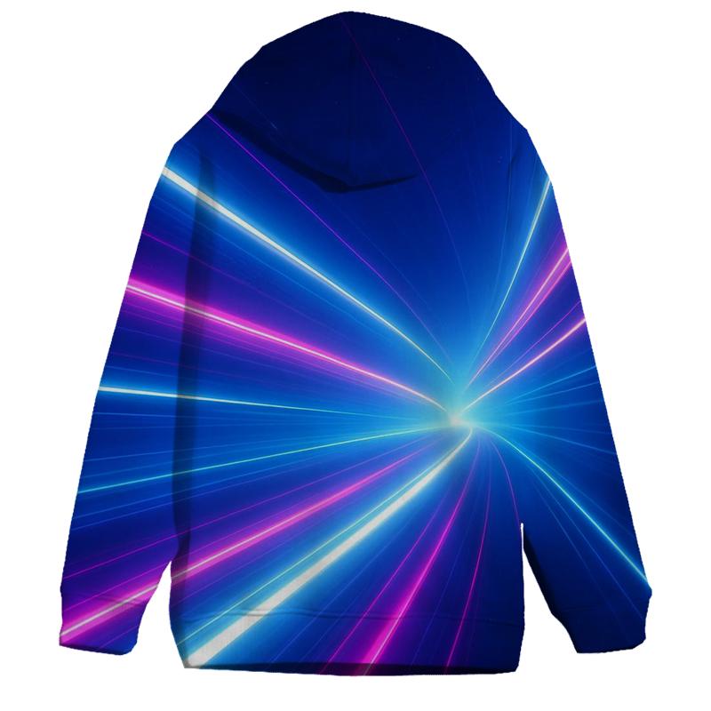Zip Aurora Surge embroidered hoodies