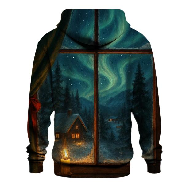 Christmas Aurora Hearth premium hoodies
