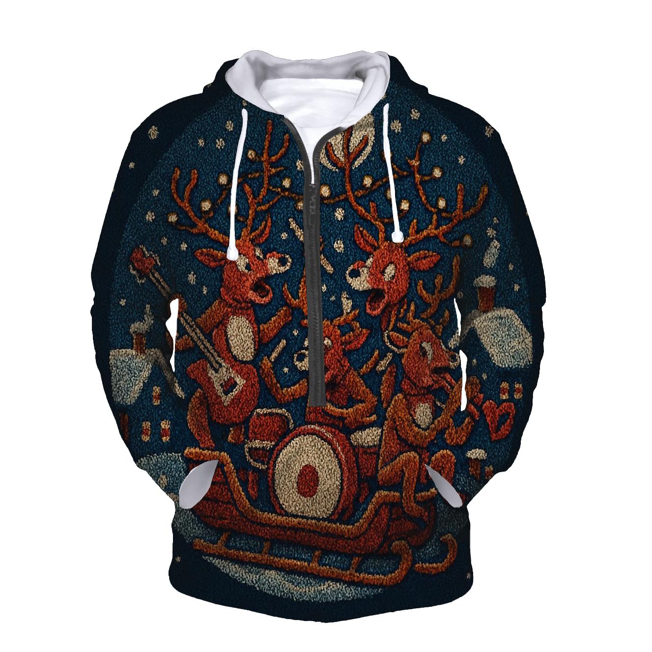 Midnight Sleigh Pajama Riot lightweight hoodies
