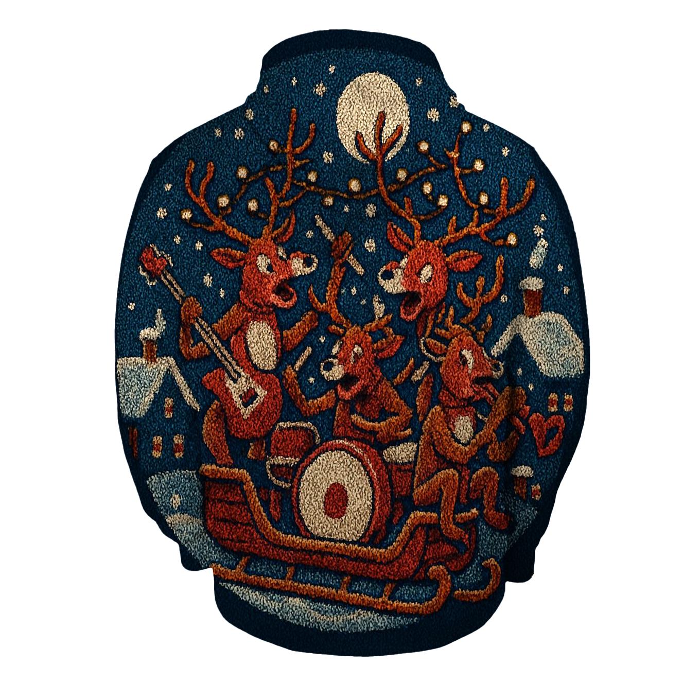 Midnight Sleigh Pajama Riot lightweight hoodies