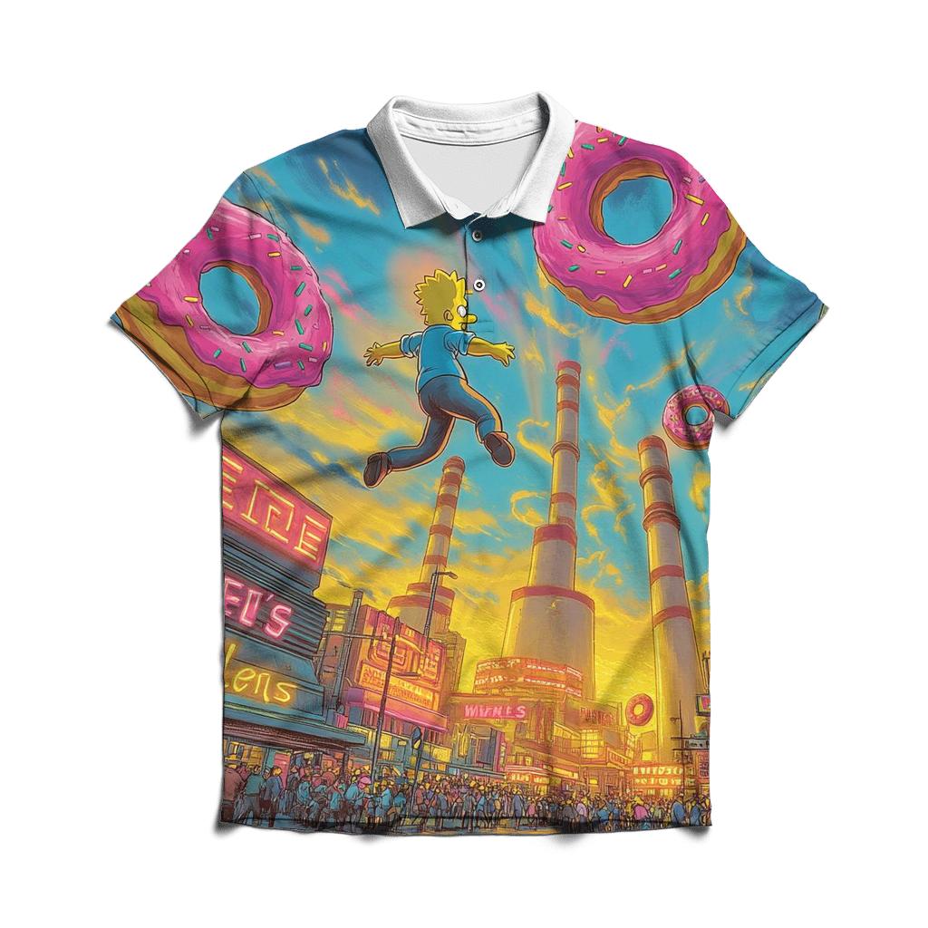 Donut Galaxy Riot designer slim fit polos
