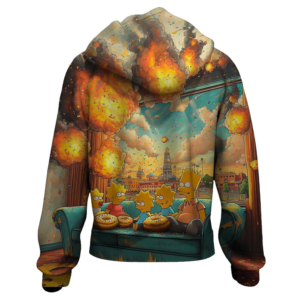 Couch Gag Apocalypse zip-up hoodies