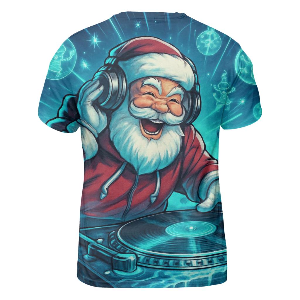 Arctic DJ Santa Rave creative print fashion shirts
