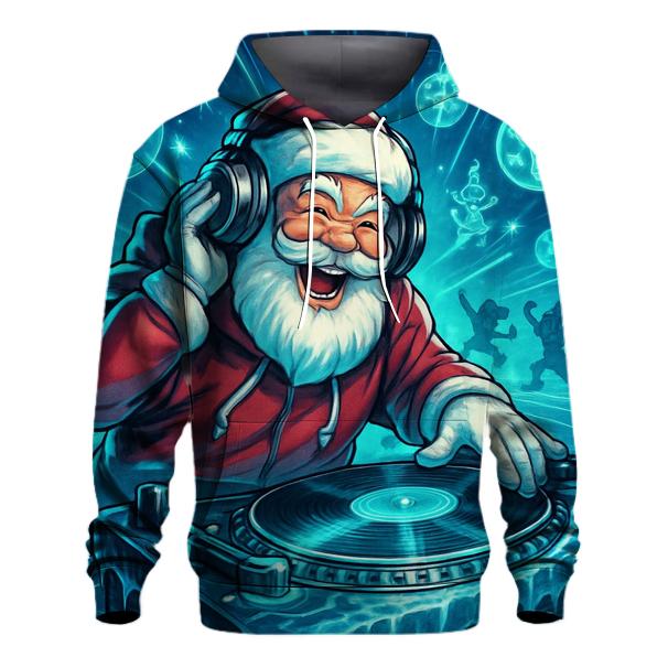Arctic DJ Santa Rave pullover hoodies