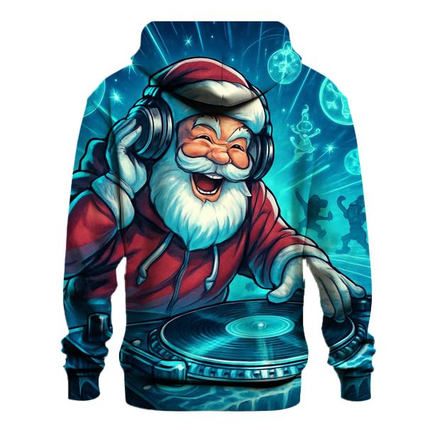 Arctic DJ Santa Rave pullover hoodies