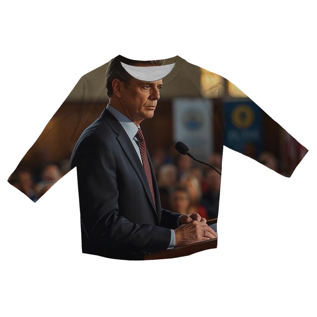 Town Hall Reflection trendy 3/4 sleeve tops