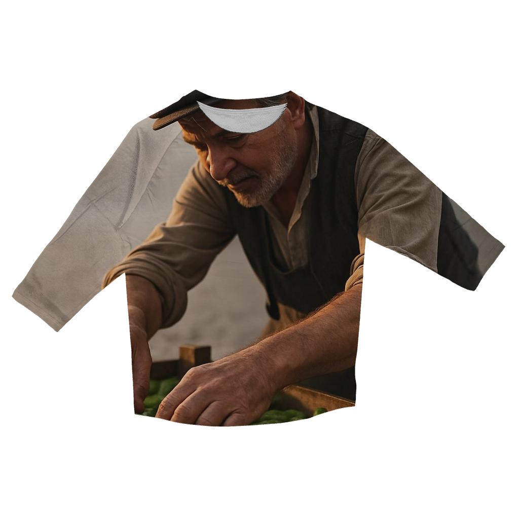 Village Cornichon Picker cotton quarter sleeve shirts