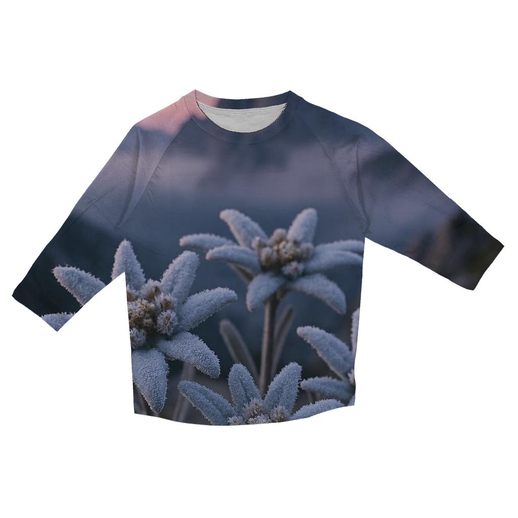 Dawn Harvest At Alpine Edelweiss Ridge fashion 3/4 sleeve shirts