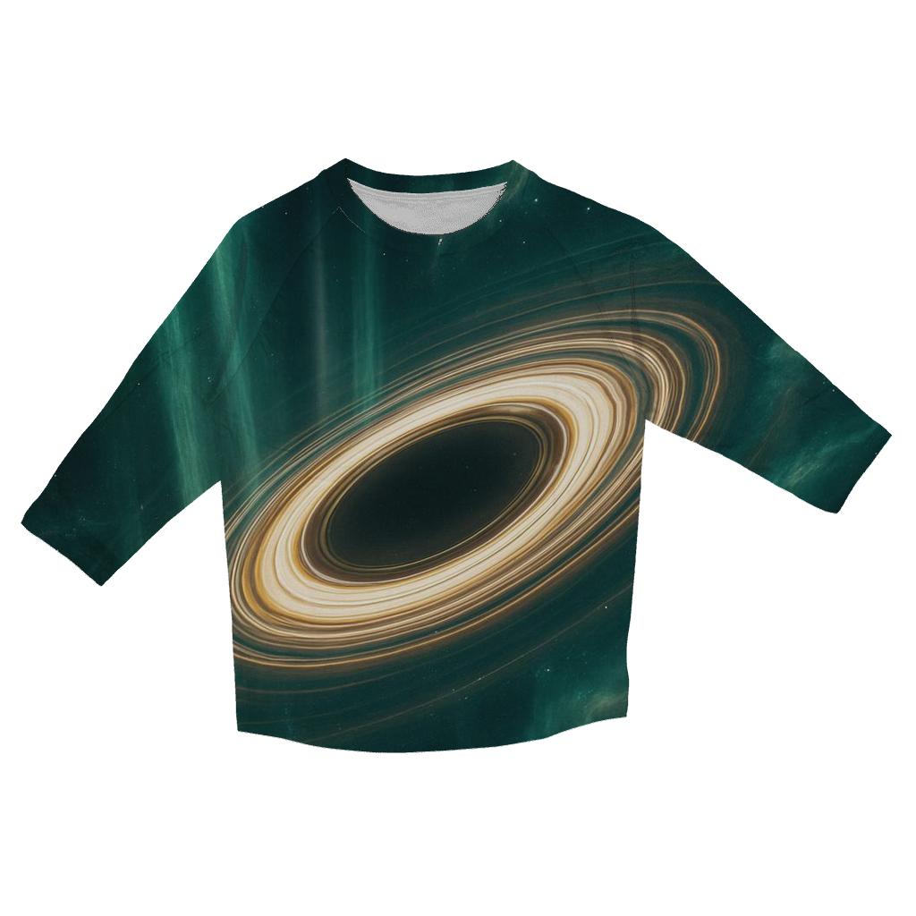 Auroral Accretion Curtain fashion 3/4 sleeve shirts