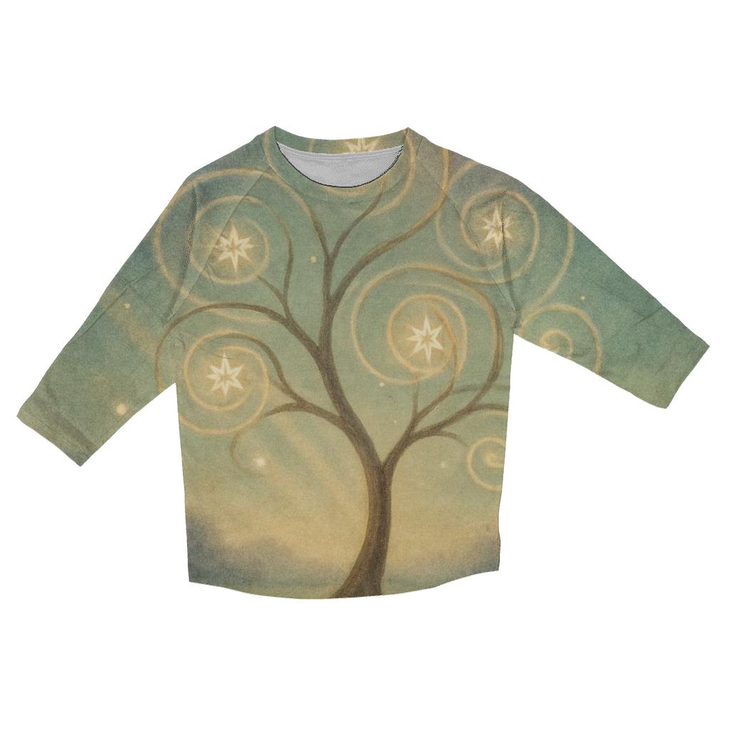 Celestial Tree Of Calm fashion 3/4 sleeve shirts