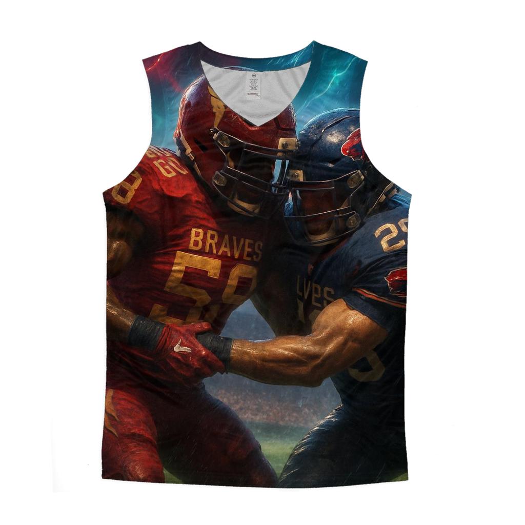 Field Of Rivals graphic print tank tops