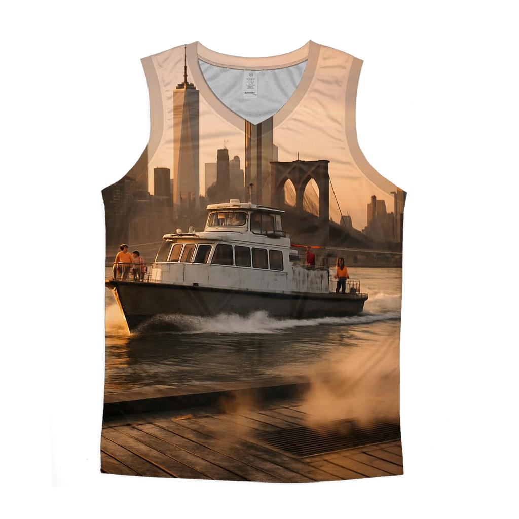 Dawn Over A Working Manhattan trendy fitted tank tops