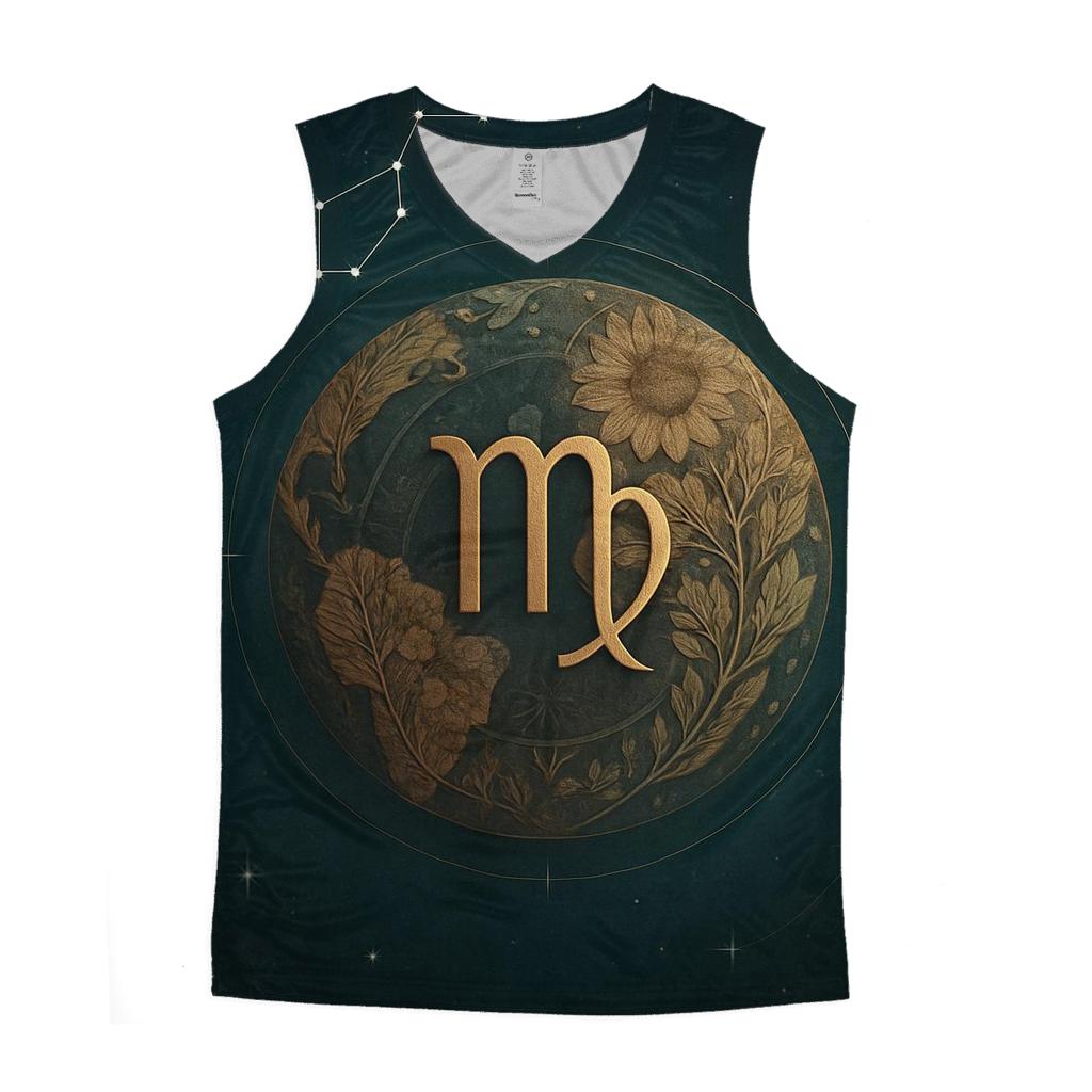 Virgo Harvest Star Mandala sports performance tank tops
