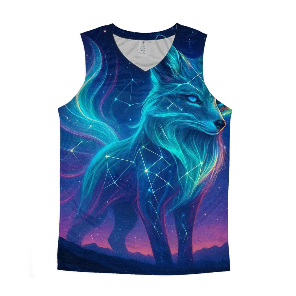 Quantum Aurora Fox cotton sleeveless tops