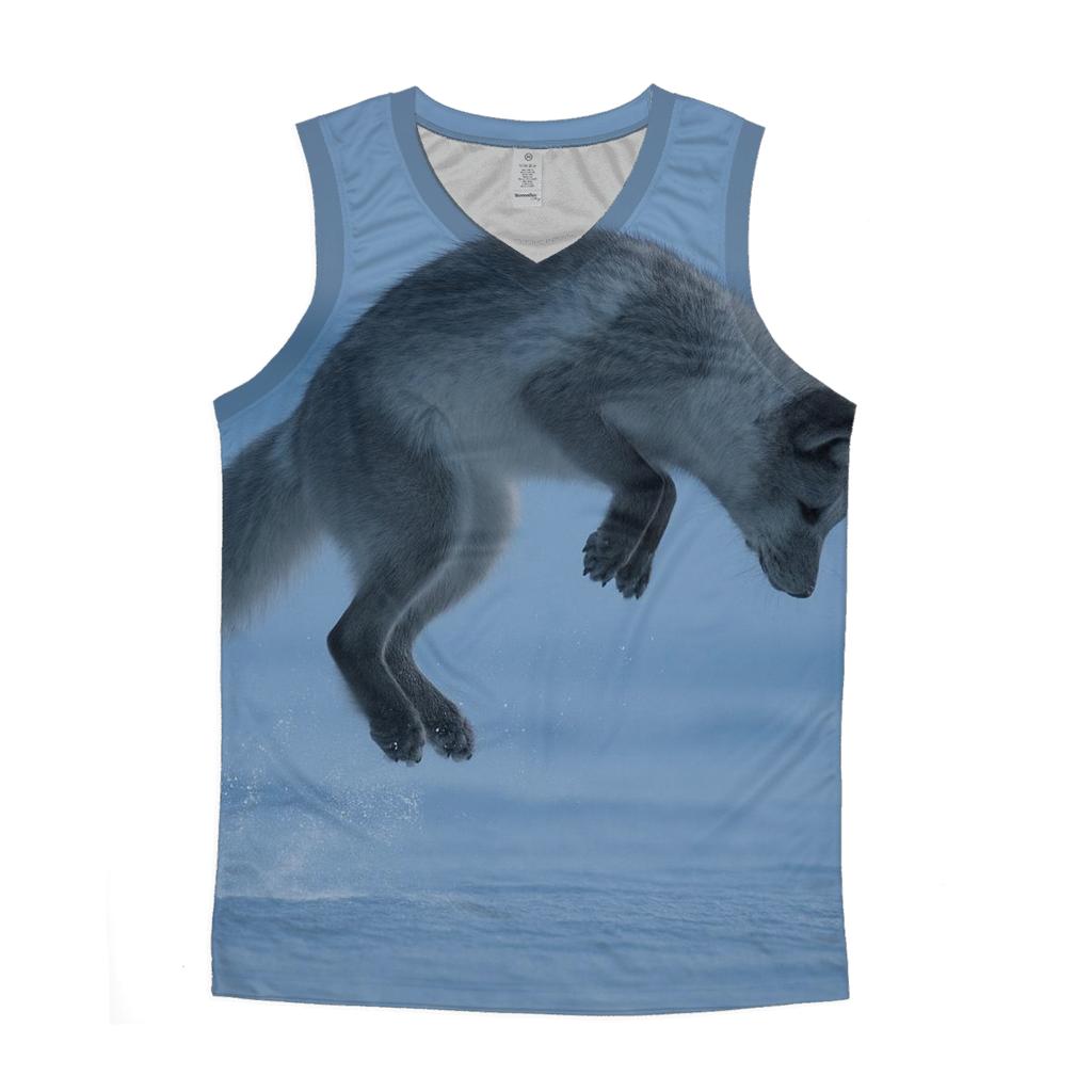 Tundra Pounce Arctic Fox casual summer tank tops
