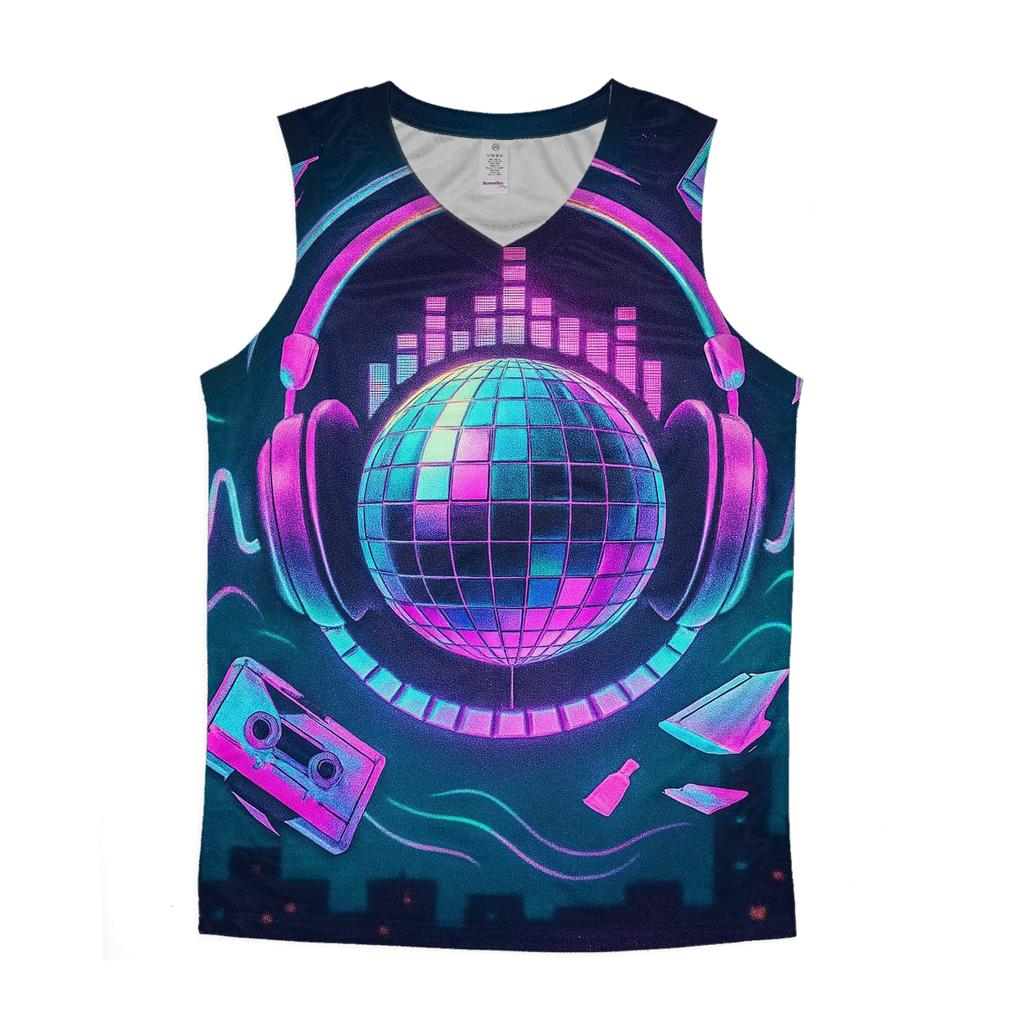 Neon Equalizer Carnival casual summer tank tops