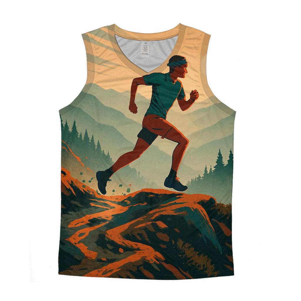 Mountain Trail Marathon trendy fitted tank tops