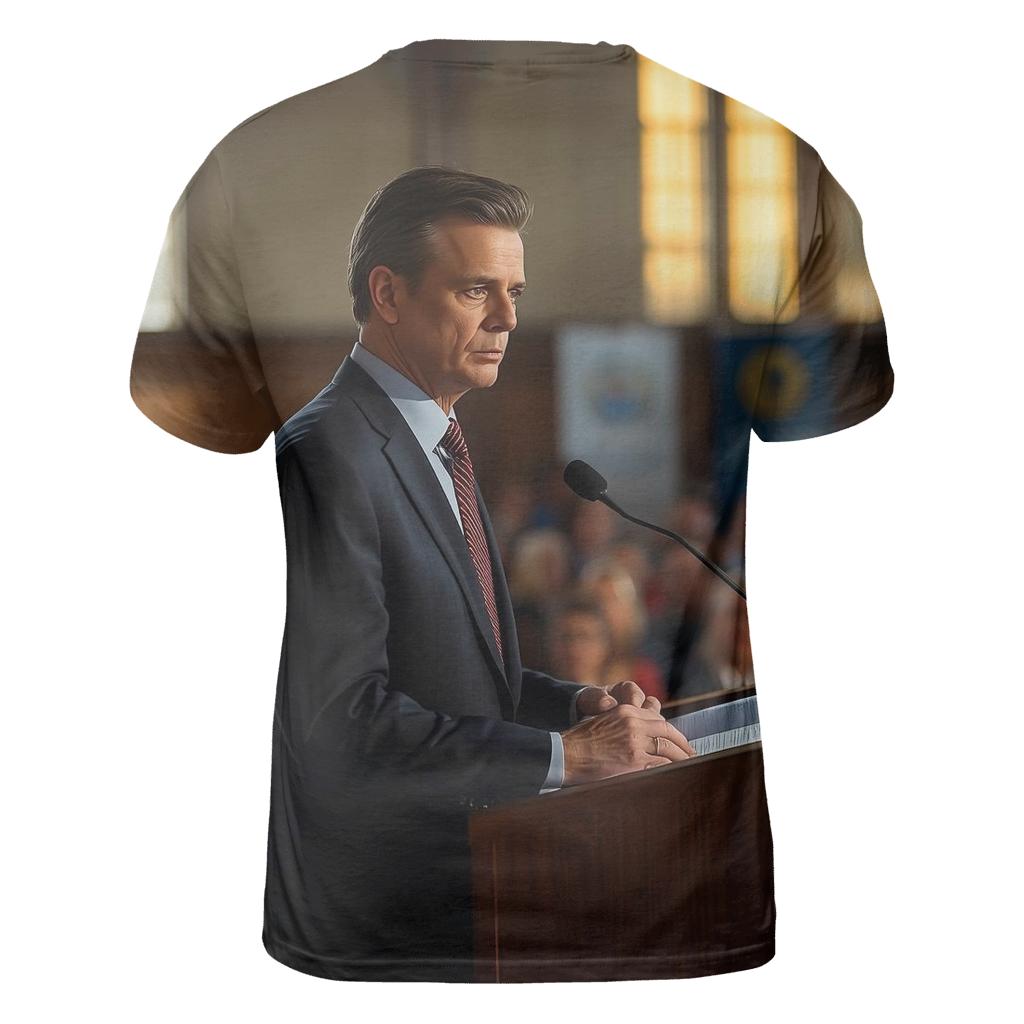 Town Hall Reflection creative print fashion shirts