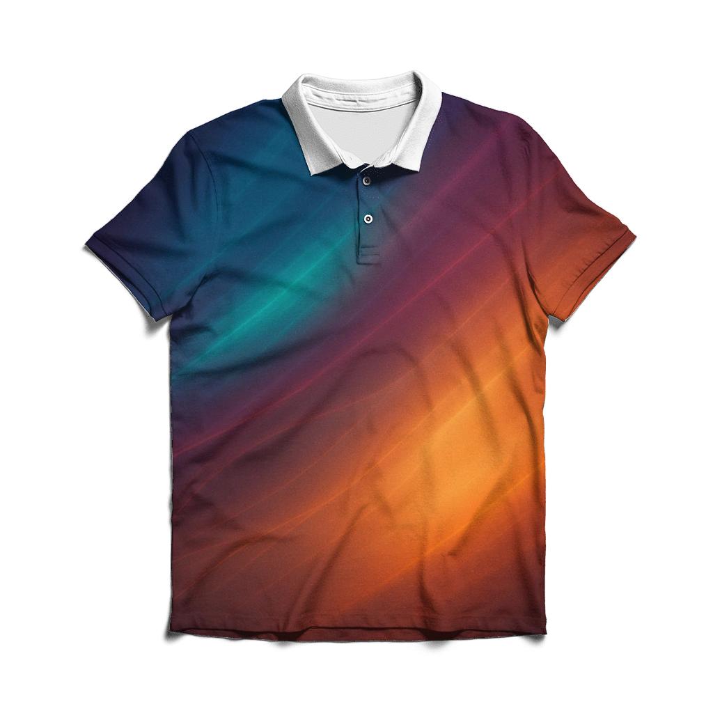 Molten Aurora Veil stylish collar polo tees