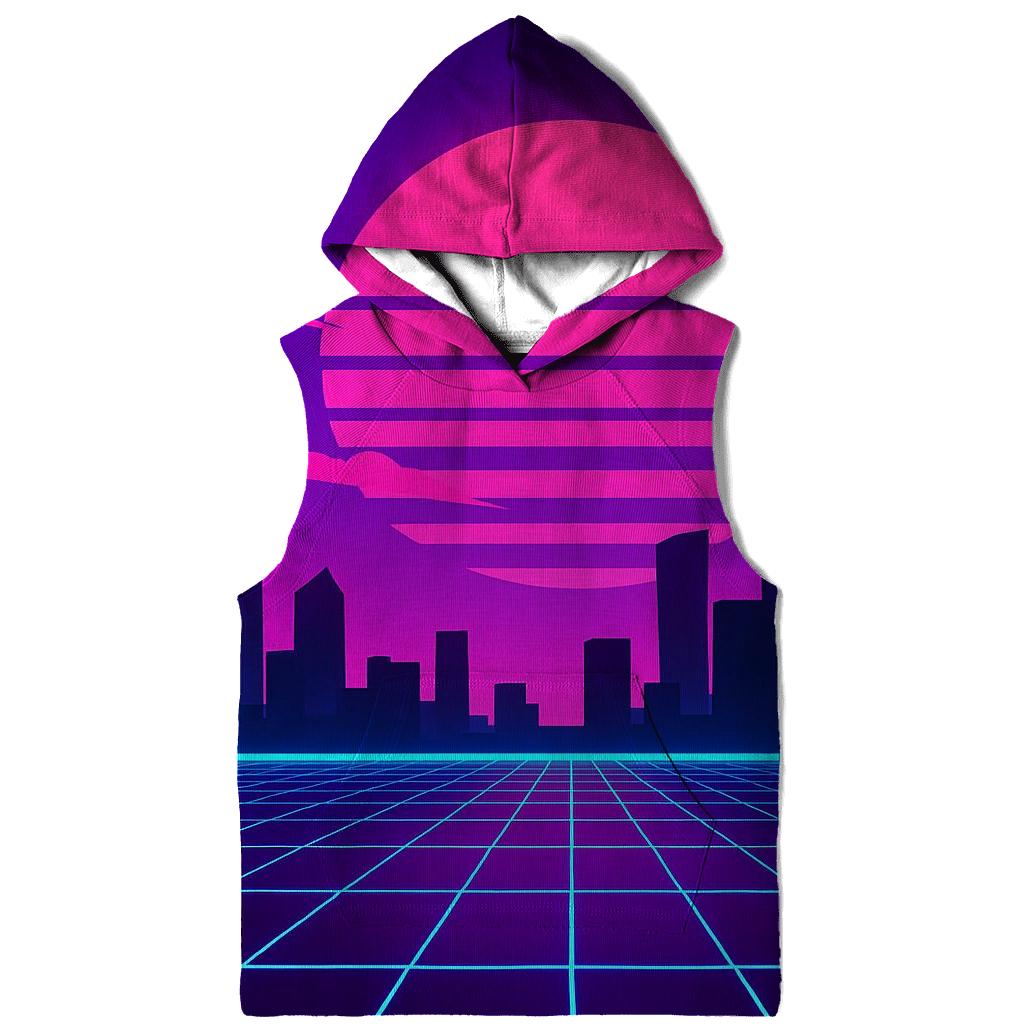 Neon Skyline Mirage graphic hoodies