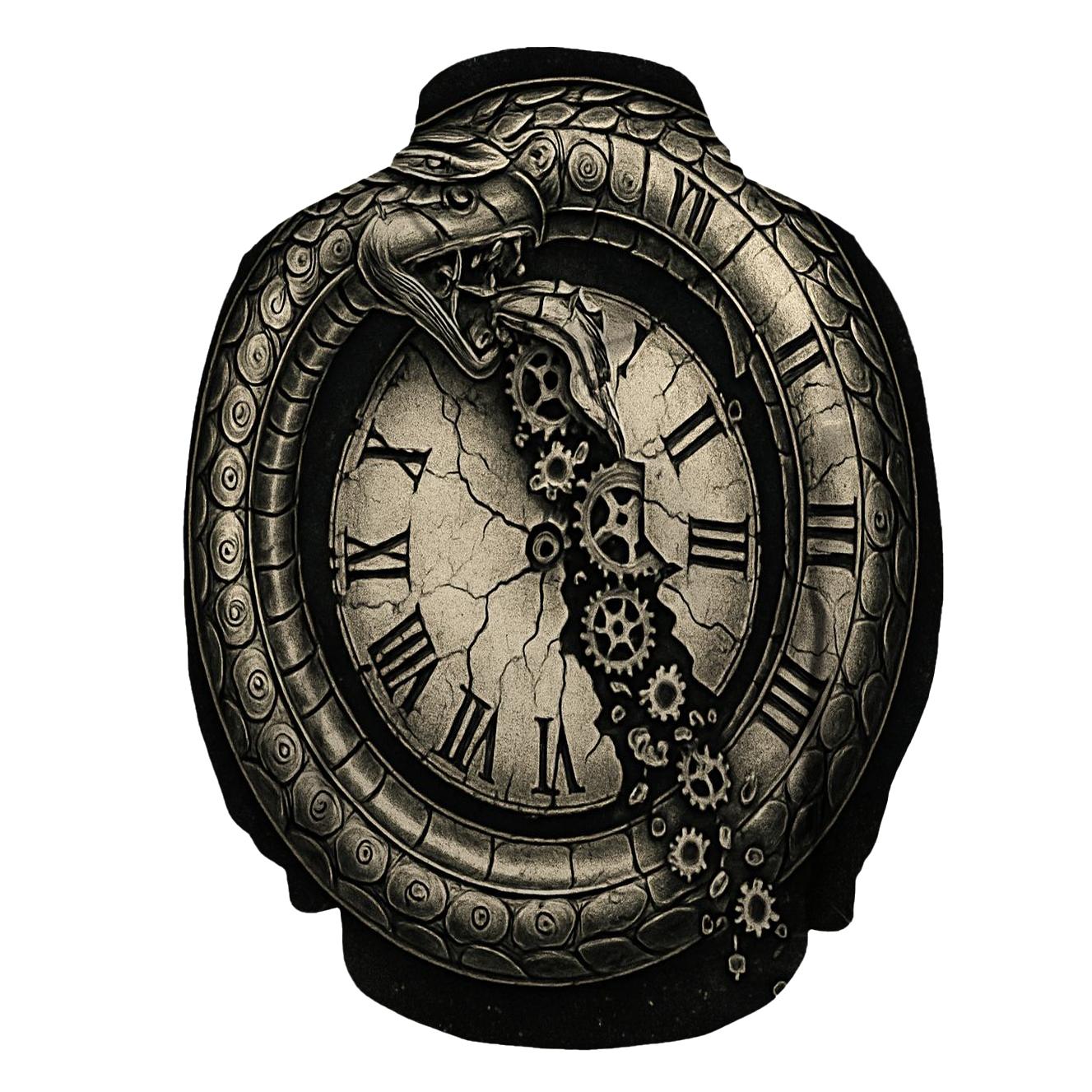 Serpent Clockwork Ouroboros lightweight hoodies