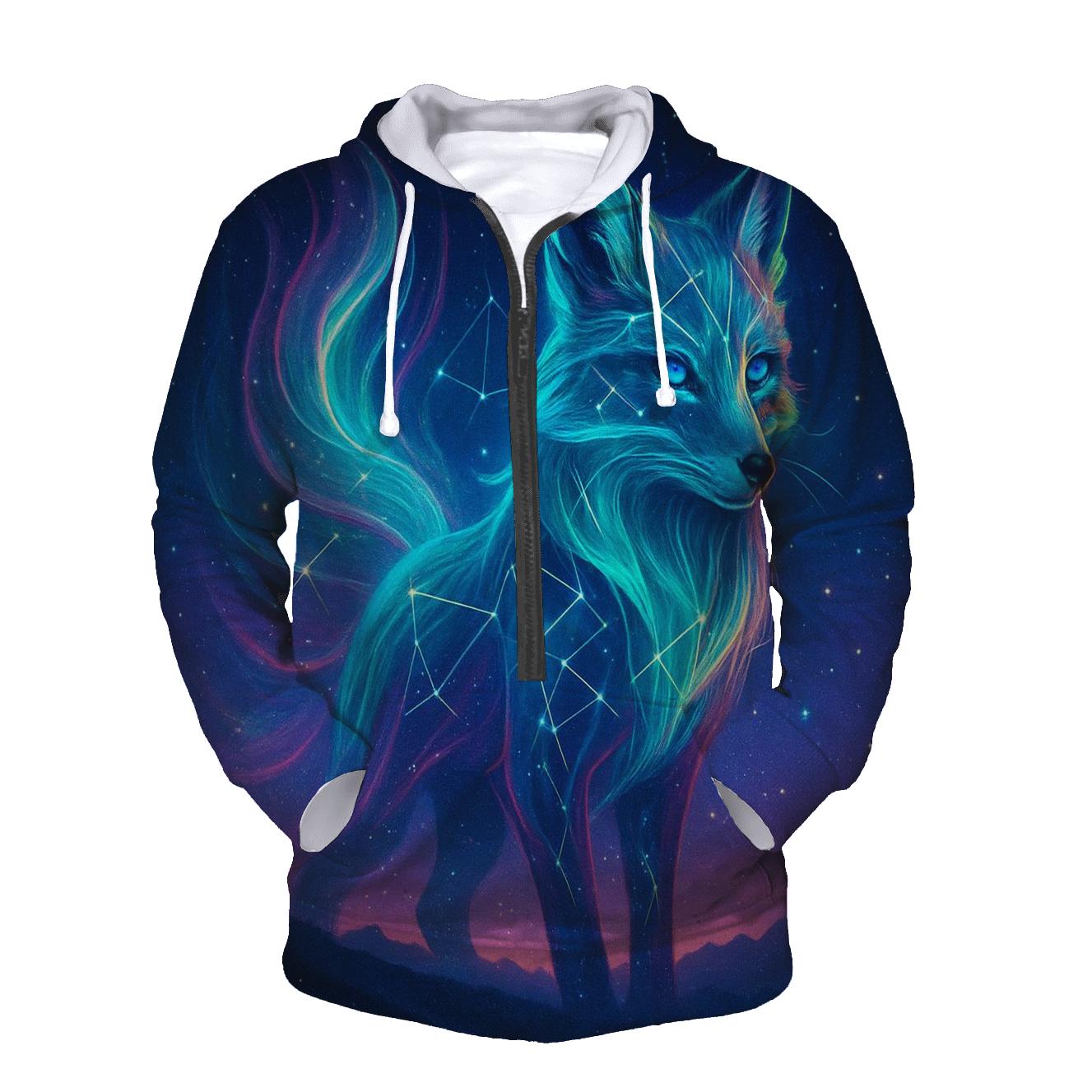 Quantum Aurora Fox hoodie designs