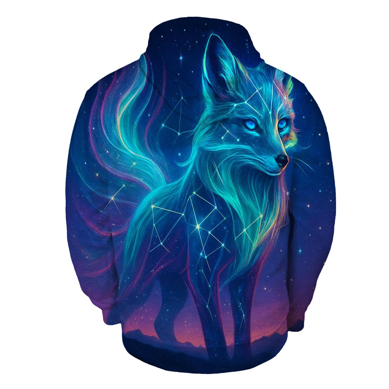 Quantum Aurora Fox hoodie designs