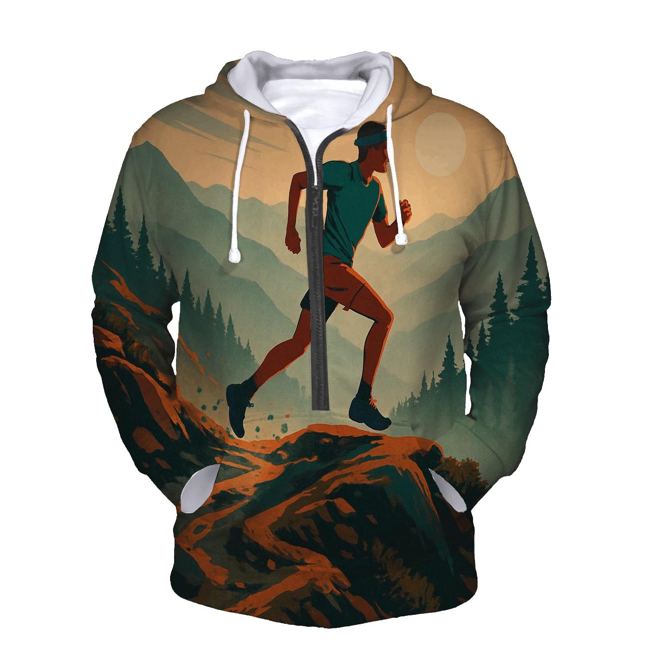 Mountain Trail Marathon designer hoodies
