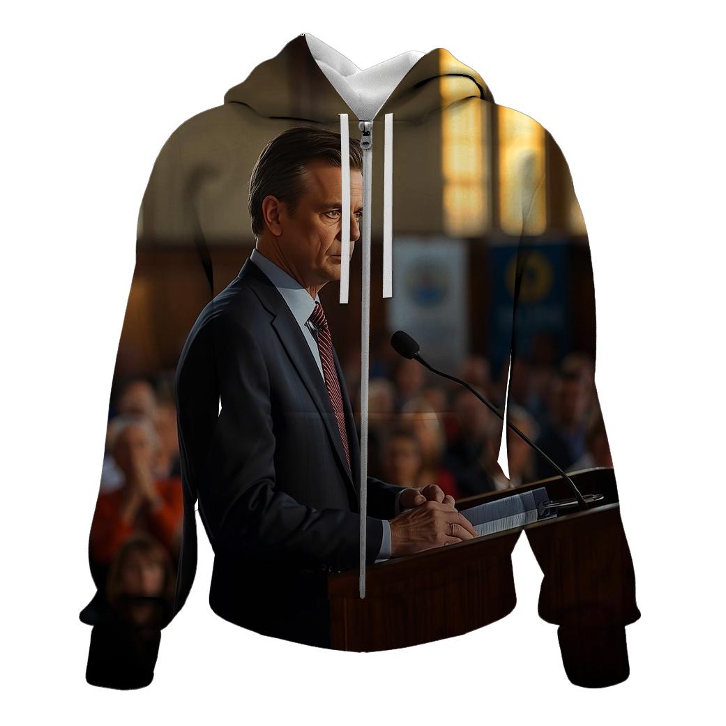Town Hall Reflection zip-up hoodies