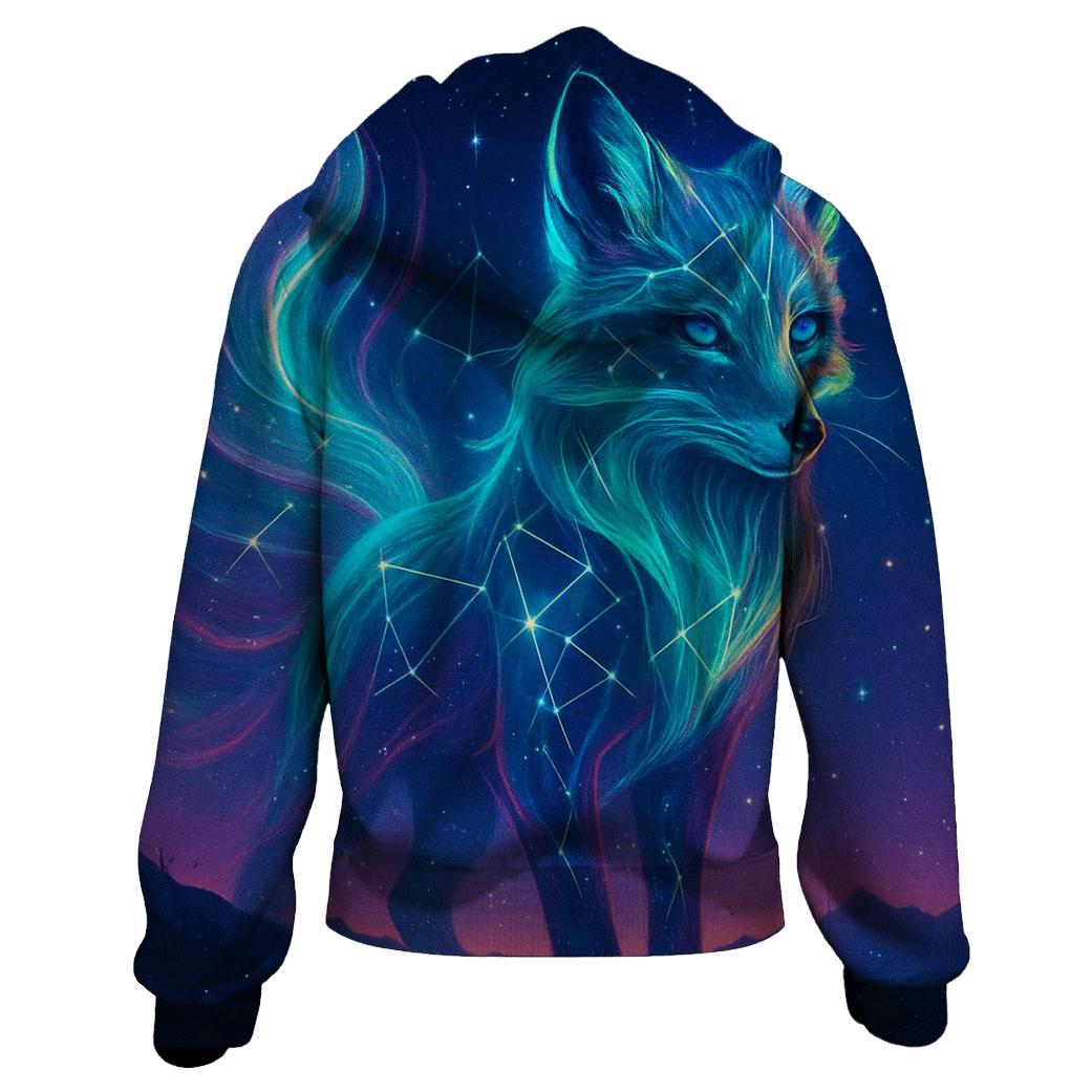 Quantum Aurora Fox custom hoodies