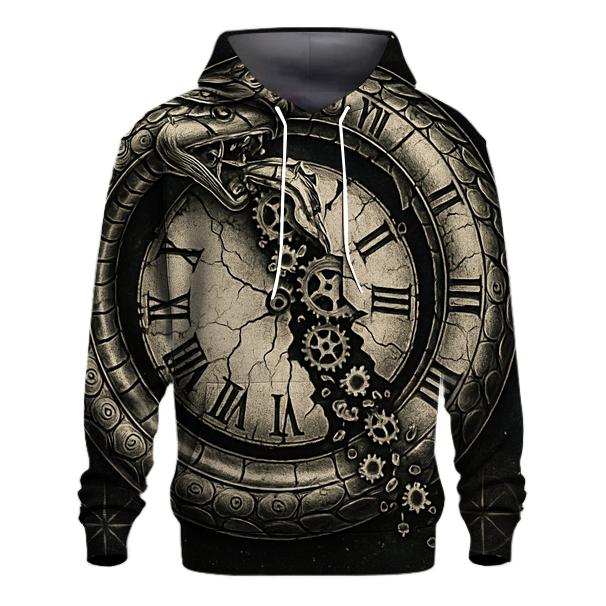 Serpent Clockwork Ouroboros zip-up hoodies