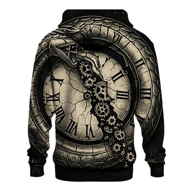 Serpent Clockwork Ouroboros zip-up hoodies