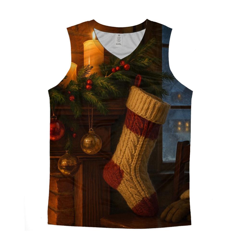 Midnight Carol At The Frosted Mantel trendy fitted tank tops