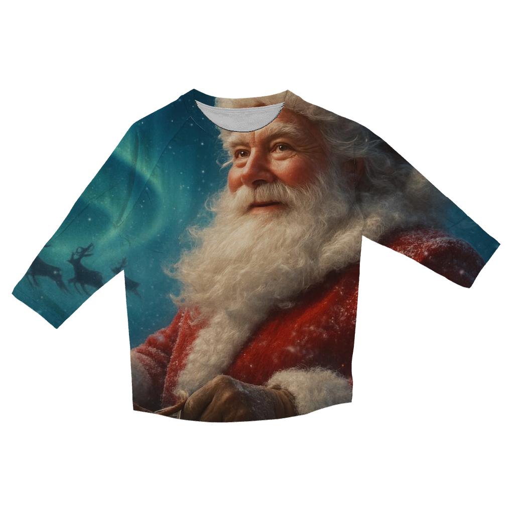 Aurora Sleighmaster Santa stylish quarter sleeve tops