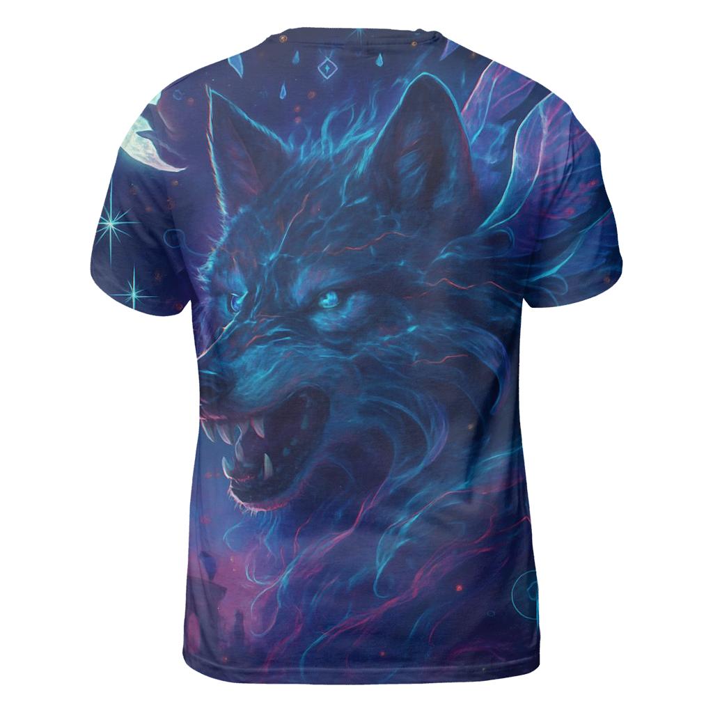 Nebula Sentinel Wolf unique graphic print tees