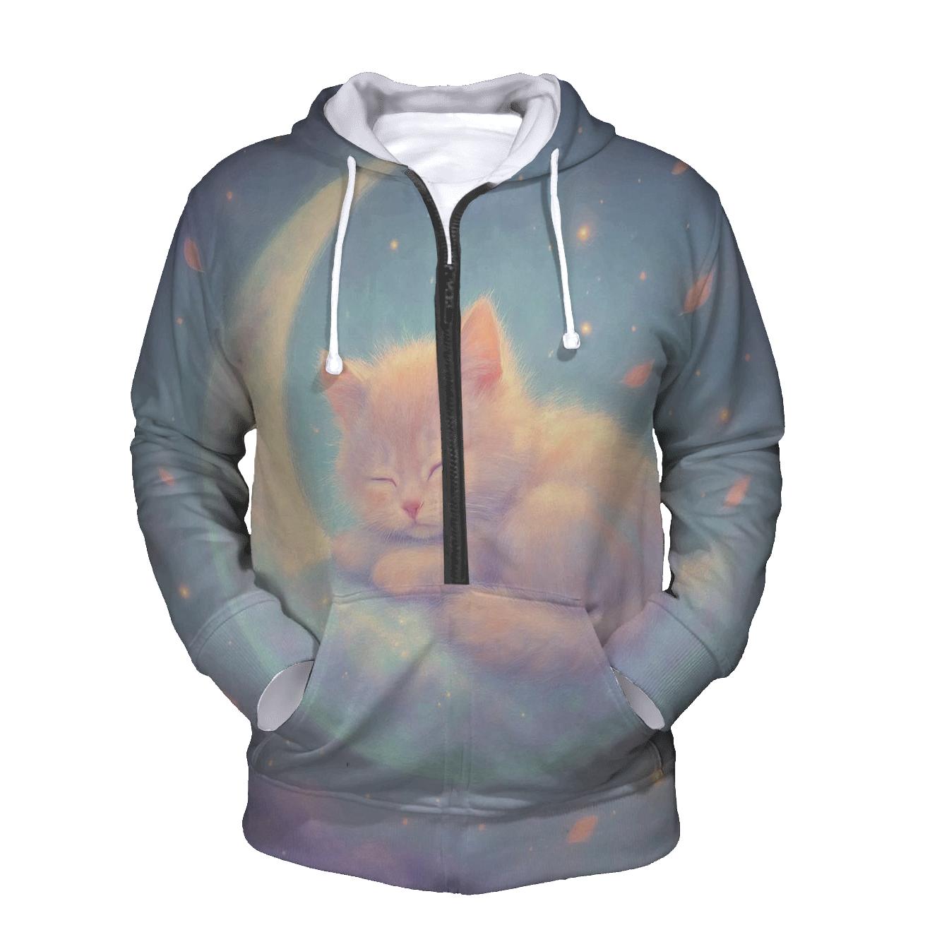 Starlit Cloud Kitten hoodies fashion