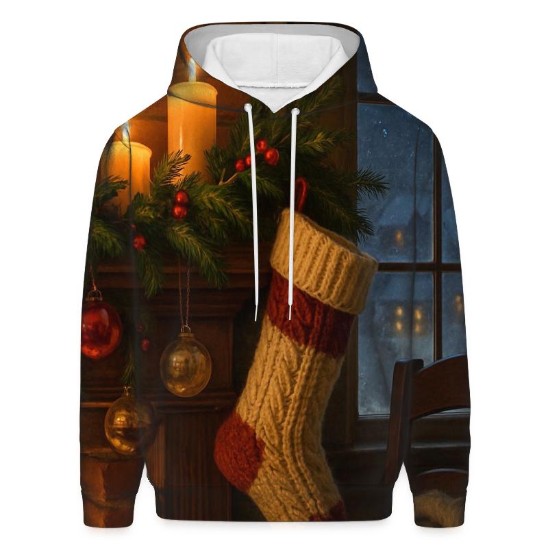 Midnight Carol At The Frosted Mantel designer hoodies