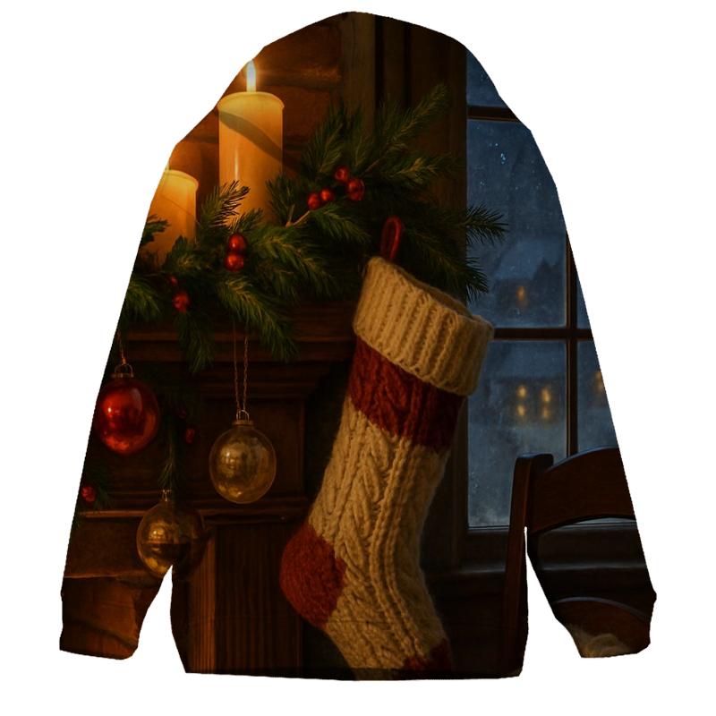 Midnight Carol At The Frosted Mantel designer hoodies