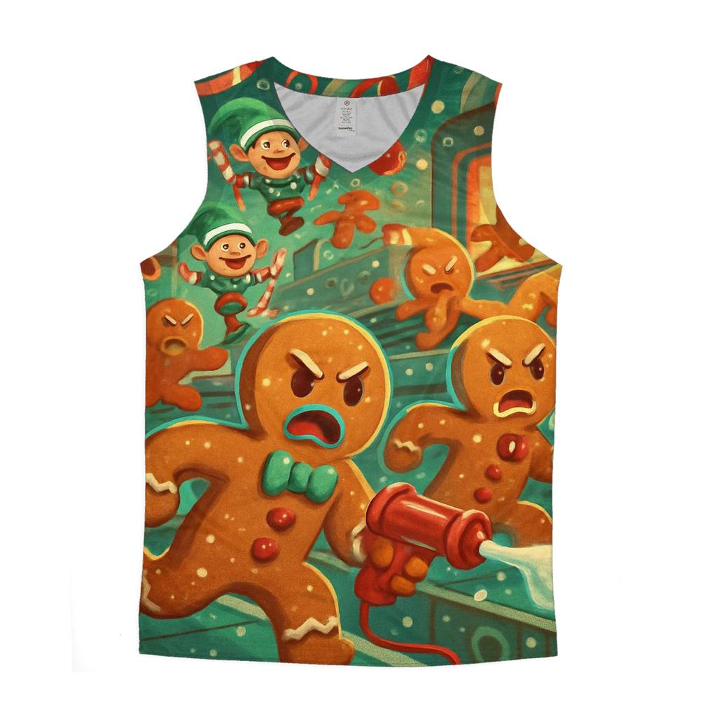 Gingerbread Workshop Riot sports performance tank tops