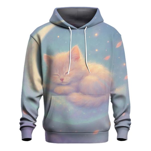 Starlit Cloud Kitten printed hoodies